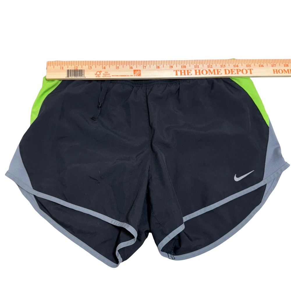 Nike women’s dri fit shorts size small Black and Lime Green Running